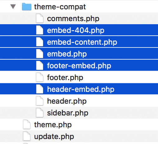Embed template files